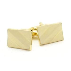 【送料無料】メンズアクセサリ―　クラシックゴールドリッジカフリンクスclassic gold ridge cufflinks