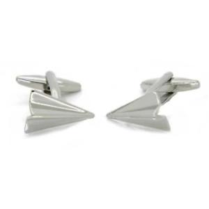 【送料無料】メンズアクセサリ―　カフスリンクpaper plane cufflinks