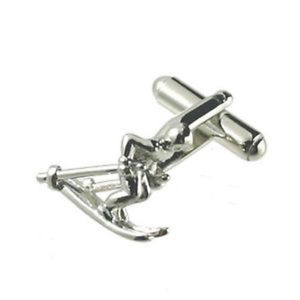 【送料無料】メンズアクセサリ&mdash;　スキーカフスボタンオプションボックスオンski cufflinks optional engraved personalised box｜hokushin