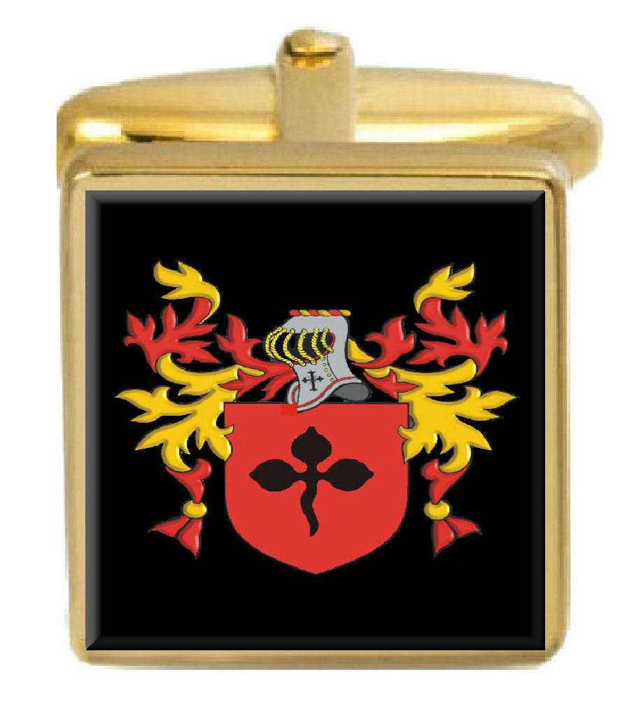 【送料無料】メンズアクセサリ&mdash;　サービスイングランドカフスボタンボックスコートnott england family crest surname coat of arms gold cufflinks engraved box｜hokushin