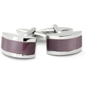 【送料無料】メンズアクセサリ— キャットアイカフスリンクtwilight purple cateye cufflinks|hokushin