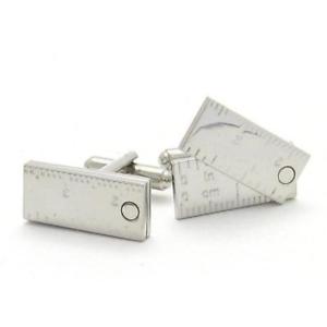 【送料無料】メンズアクセサリ― シルバーカフスボタンフリップflip out rulers silver cufflinks