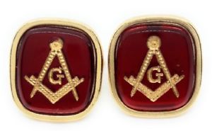 【貨物輸送無料】メンズ添え物― カフリンクスメーカーダイレクトmasonic cufflinks 18kt gold plated manufacturers direct pricing
