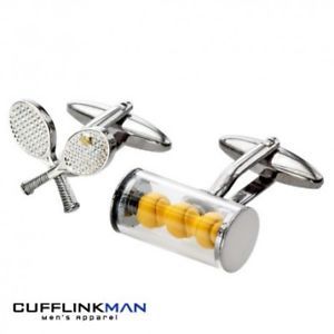 【送料無料】メンズアクセサリ―　テニスカフスリンクtennis match cufflinks