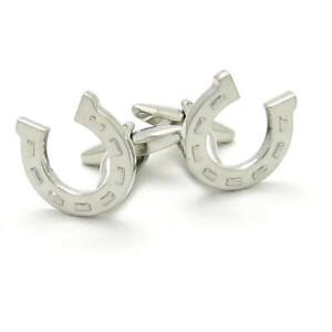 【送料無料】メンズアクセサリ— カフスリンクsilver horseshoe cufflinks|hokushin