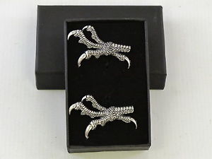 【送料無料】メンズアクセサリ―　ピューターカフスボタンメンズtalons claws raptor bird of prey fine english pewter cufflinks gift mens boxed