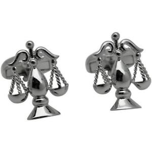 【送料無料】メンズアクセサリ&mdash;　2カフスリンクscales of justice silver 2 cufflinks｜hokushin