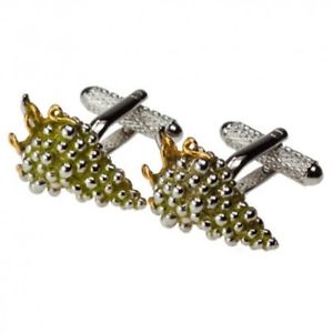 【送料無料】メンズアクセサリ— カフリンクスgreen grapes cufflinks|hokushin