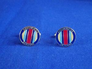 【送料無料】メンズアクセサリ―　afghanistan veteran medal cuff links gift setafghanistan veteran medal cuff links gift set