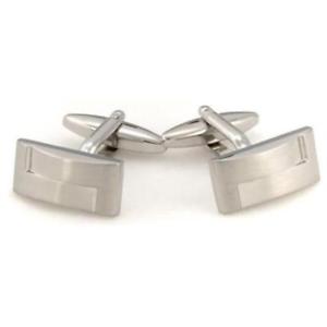 【送料無料】メンズアクセサリ―　シルバーカフリンクスsilver interlinked cufflinks