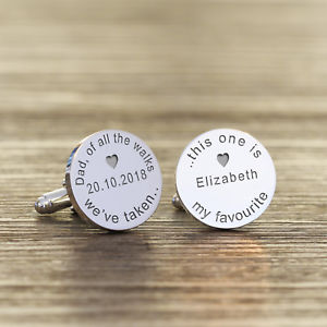 【送料無料】メンズアクセサリ― パーソナライズシルバーpersonalised silver plated father of the bride wedding date cufflink