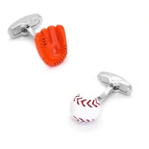 【送料無料】メンズアクセサリ― グローブボールカフリンクスbaseball glove and ball cufflinks