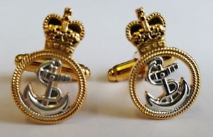 【送料無料】メンズアクセサリ&mdash;　カフスボタンcufflinks royal navy petty icer｜hokushin