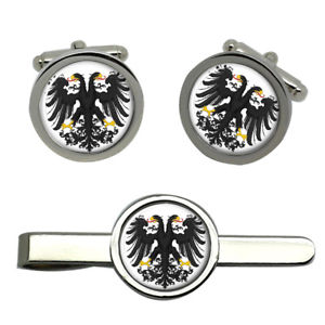 【送料無料】メンズアクセサリ— インペリアルワシラウンドタイクリップセットimperial two headed eagle round cufflink and tie clip set|hokushin