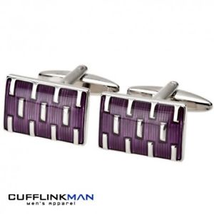 【送料無料】メンズアクセサリ―　eternalカフスリンクeternal purple cufflinks