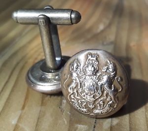 【送料無料】メンズアクセサリ&mdash;　ピンカフスボタンイギリスロイヤルクレストmilitary buttonhole pin cufflinks british army genuine ww2 royal crest｜hokushin