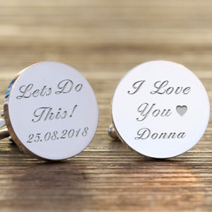 【送料無料】メンズアクセサリ―　カフスリンクpersonalised lets do this wedding groom cufflinks, wedding day gift, groom gift