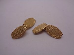 【送料無料】メンズアクセサリ— ビンテージカフリンクス?アメリカエンジンオンウェディングパーティvintage cuff links gold plated kermentz usa engine turned wedding party prom|hokushin