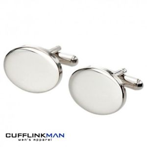 【送料無料】メンズアクセサリ―　ステンレススチールカフリンクスstainless steel oval cufflinks 13,855円