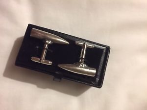 【貨物輸送無料】メンズ佩び物― アンティークカフリンクスアートプレゼンテーションボックスantique ww1 bullet hand made cuff links  trench art  インチ presentation box