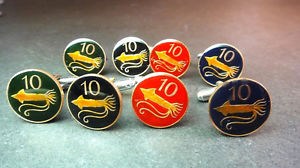 【貨物輸送無料】メンズ佩び物― アイスランド共和国鋳貨カフスリンクiceland coin cufflinks  10 aurar