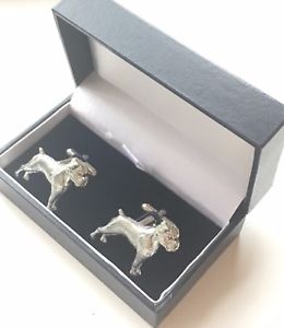 【送料無料】メンズアクセサリ&mdash;　ボクサーシロメカフスリンクn375personalised boxer dogs crafted from pewter cuff links n375｜hokushin