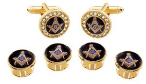 【貨物輸送無料】メンズ佩び物― カフリンクススタッドメーカーダイレクトmasonic cufflinks and studs manufacturers direct pricing