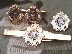 【送料無料】メンズアクセサリ— ロジスティックスカフスリンクバッジネクタイピンrlcセットroyal logistic corps cufflinks, badge, tie clip rlc gift set|hokushin