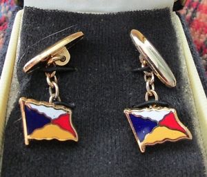 【送料無料】メンズアクセサリ&mdash;　セーリングフラグカフリンクスsailing flag cufflinks｜hokushin