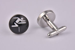 【送料無料】メンズアクセサリ―　ハードルカフスリンクhurdles cufflinks