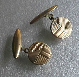【送料無料】メンズアクセサリ— ビンテージメンズカフリンクスアールデコcufflinks vintage mens cuff links art deco traditional 1930s 1940s 1950s|hokushin