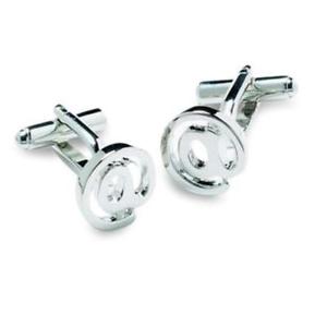 【貨物輸送無料】メンズ佩び物― シルバーカフリンクスsilver  symbol cufflinks