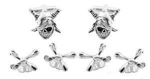 【貨物輸送無料】メンズ佩び物― カフスボタンスタッドメーカーダイレクトskull and bones cufflinks and studs manufacturers direct pricing