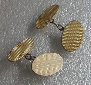 【送料無料】メンズアクセサリ— カフスリンクヴィンテージmensカフス19201930art deco aged goldtoneリンクcufflinks vintage mens cuff links 1920s 1930s art deco aged goldtone|hokushin