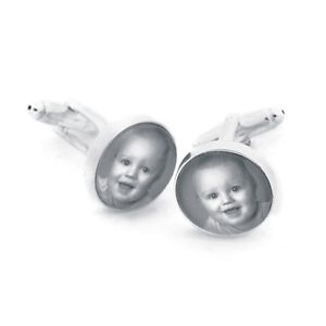【送料無料】メンズアクセサリ―　パーソナライズフォトカフリンクスpersonalised photo cufflinks
