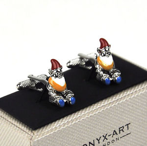 【送料無料】メンズアクセサリ— シャツカフリンクスcufflinks garden gnomes wedding groom best man shirt cuff links|hokushin