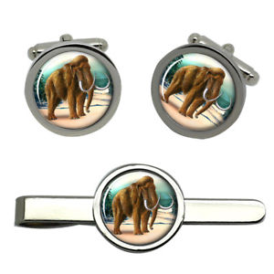 【送料無料】メンズアクセサリ— タイクリップセットmammoth round cufflink and tie clip set|hokushin