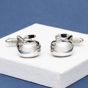 【送料無料】メンズアクセサリ— カーリングカフリンクスcurling stone cufflinks|hokushin