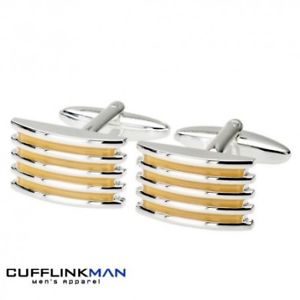 【送料無料】メンズアクセサリ―　オレンジメッキグリルカフリンクスalleto orange silver plated grill cufflinks