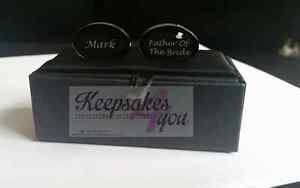 【送料無料】メンズアクセサリ&mdash;　カフリンクスカスタム listingpersonalised engraved cufflinks present custom fro birthday wedding gift｜hokushin