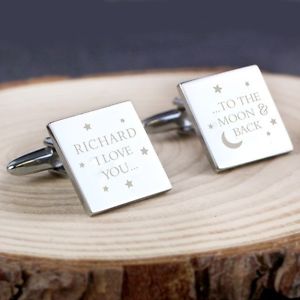 【送料無料】メンズアクセサリ―　バレンタインカフリンクスパーソナライズ
