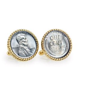 【貨物輸送無料】メンズ佩び物― ペニーカフスボタンメーカーダイレクトwar penny cufflinks manufacturers direct pricing