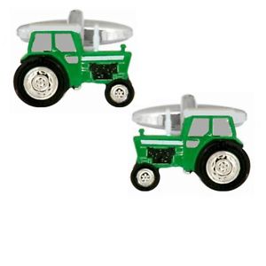 【送料無料】メンズアクセサリ―　トターカフスボタンダルbritish made dalaco green tractor cufflinks dal901404