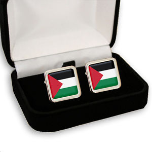 【送料無料】メンズアクセサリ―　パレスチナメンズカフスボタンボックスpalestine palestinian flag mens cufflinks gift box engraving