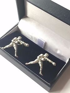【貨物輸送無料】メンズ佩び物― ボクシングボクサーピューターカフスボタンボックスboxing boxer hand made pewter cufflinks n291 gift boxed