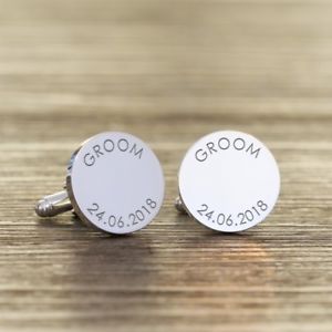 【送料無料】メンズアクセサリ&mdash;　パーソナライズパーティカフリンクスpersonalised wedding party cufflinks｜hokushin