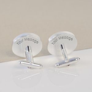 【送料無料】メンズアクセサリ― メッセージカフリンクスhidden message engraved personalised cufflinks