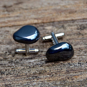 【送料無料】メンズアクセサリ— カフスリンク hematite cufflinks grounding and balancing|hokushin