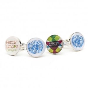 【送料無料】メンズアクセサリ― ラウンドカスタムロゴカフスボタンブランドロゴカフリンクスround custom logo cufflinks  brand logo cufflinks