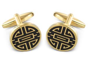 【送料無料】メンズアクセサリ— カフリンクteroon cuff links gold plated|hokushin